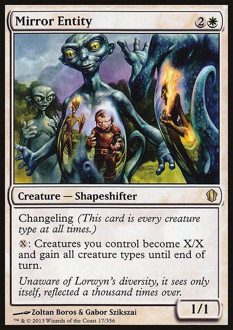 Mirror Entity, Commander 2013 #17, Magic: The Gathering card