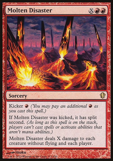 Molten Disaster, Commander 2013 #117, Magic: The Gathering card