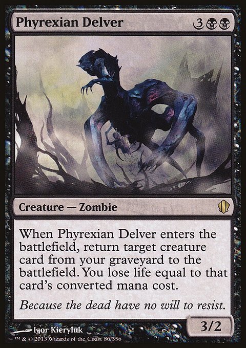 Phyrexian Delver, Commander 2013 #86, Magic: The Gathering card