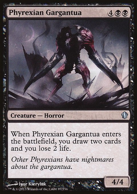 Phyrexian Gargantua, Commander 2013 #87, Magic: The Gathering card