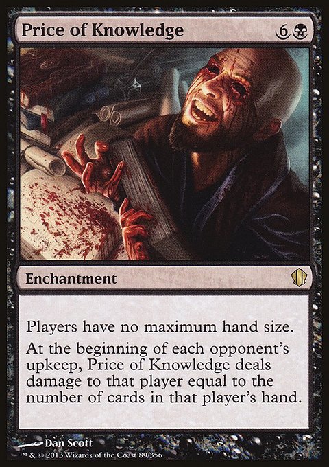 Price of Knowledge, Commander 2013 #89, Magic: The Gathering card
