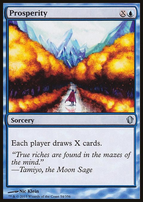 Prosperity, Commander 2013 #54, Magic: The Gathering card