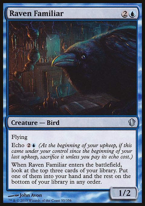 Raven Familiar, Commander 2013 #55, Magic: The Gathering card