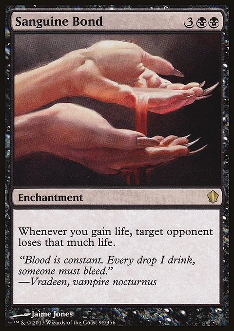 Sanguine Bond, Commander 2013 #92, Magic: The Gathering card