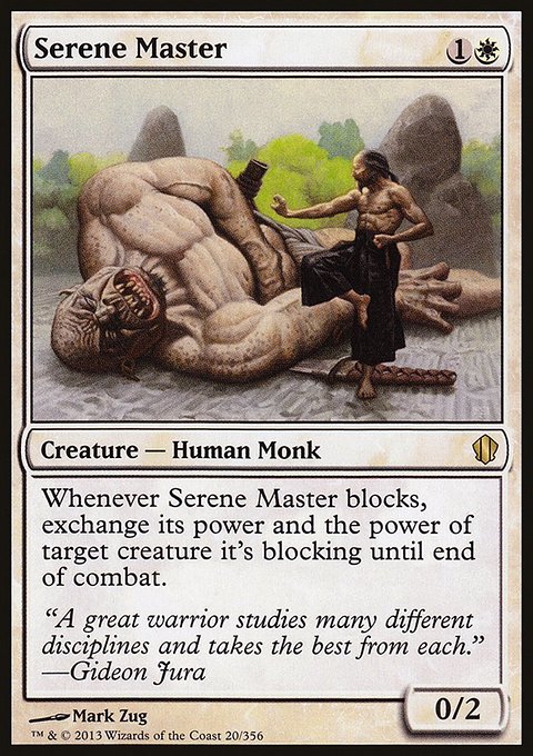 Serene Master, Commander 2013 #20, Magic: The Gathering card