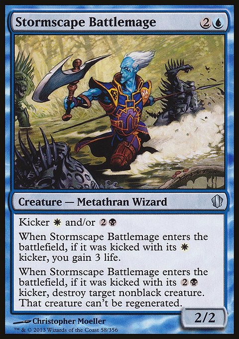 Stormscape Battlemage, Commander 2013 #58, Magic: The Gathering card