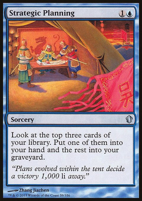 Strategic Planning, Commander 2013 #59, Magic: The Gathering card