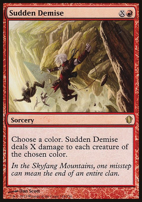 Sudden Demise, Commander 2013 #124, Magic: The Gathering card