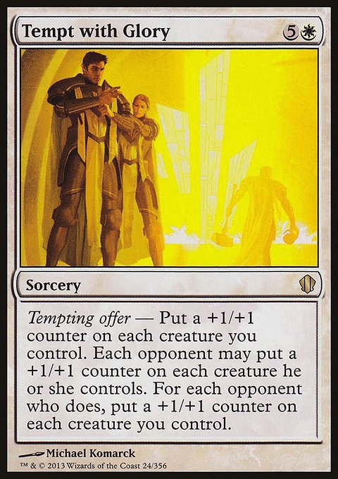 Tempt with Glory, Commander 2013 #24, Magic: The Gathering card