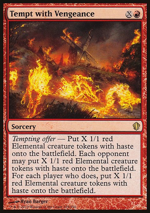 Tempt with Vengeance, Commander 2013 #125, Magic: The Gathering card