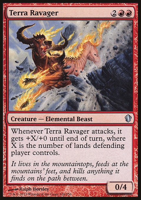 Terra Ravager, Commander 2013 #126, Magic: The Gathering card