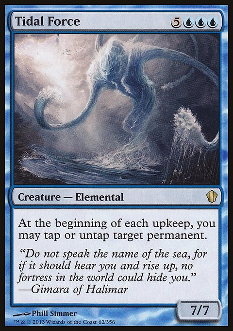 Tidal Force, Commander 2013 #62, Magic: The Gathering card