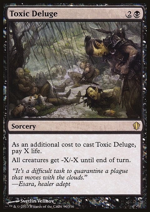 Toxic Deluge, Commander 2013 #96, Magic: The Gathering card