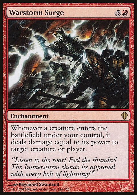 Warstorm Surge, Commander 2013 #129, Magic: The Gathering card