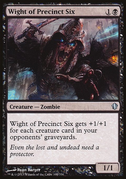 Wight of Precinct Six, Commander 2013 #100, Magic: The Gathering card