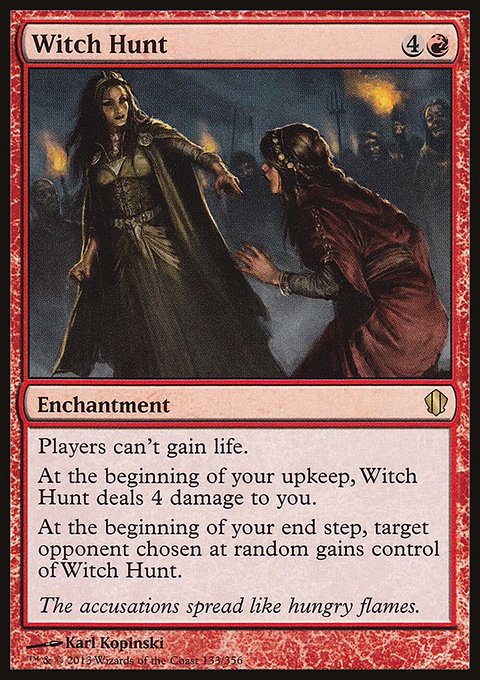 Witch Hunt, Commander 2013 #133, Magic: The Gathering card