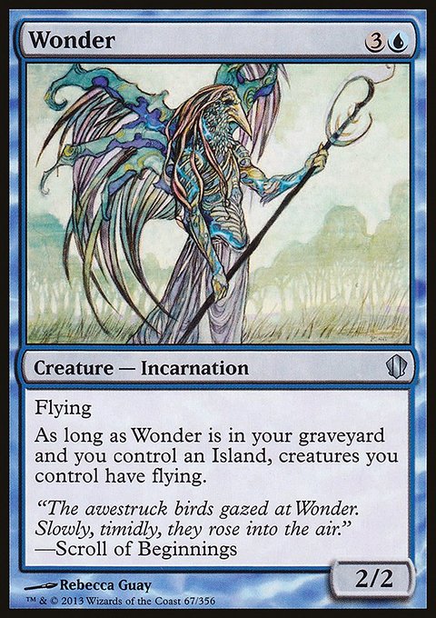 Wonder, Commander 2013 #67, Magic: The Gathering card