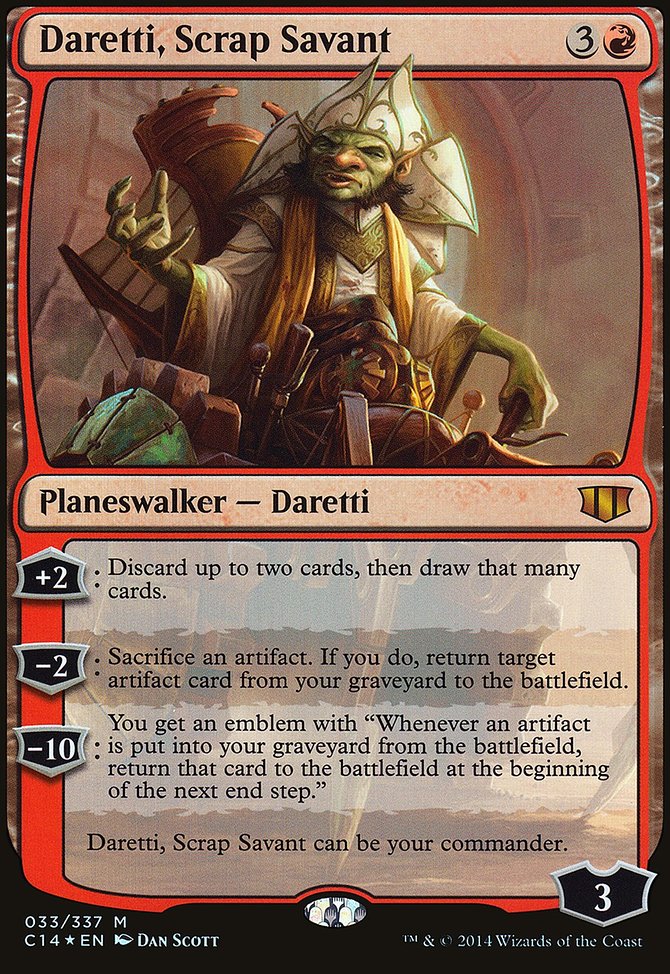 Daretti, Scrap Savant, Commander 2014 Oversized #33, Magic: The Gathering card