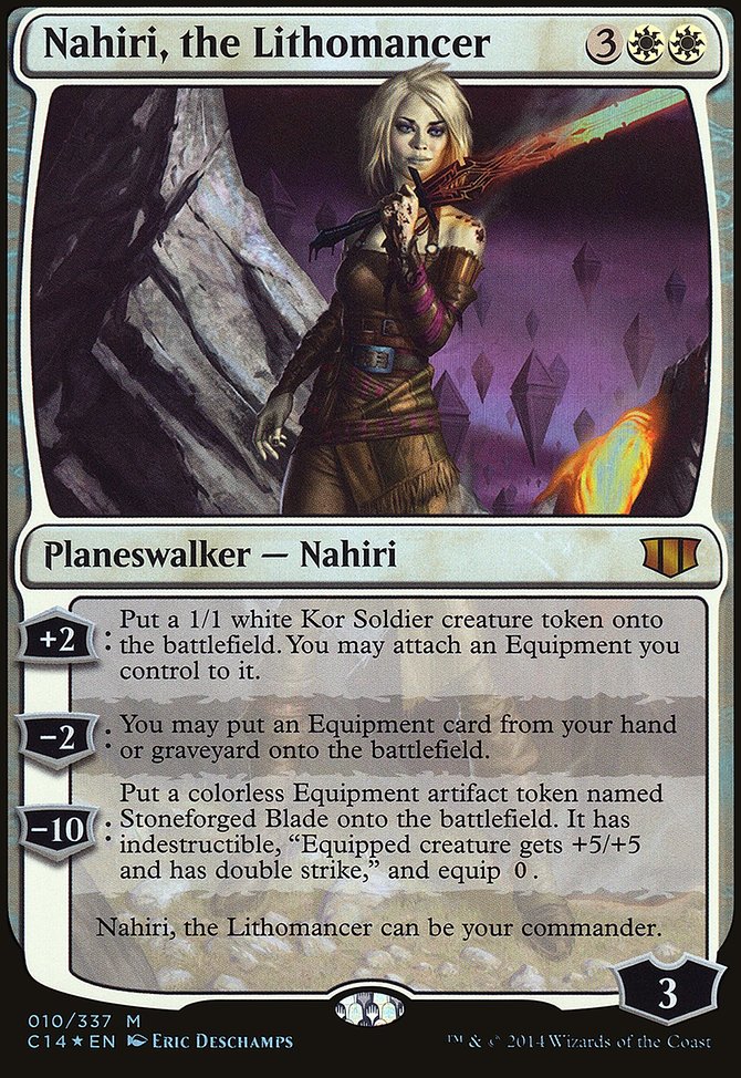 Nahiri, the Lithomancer, Commander 2014 Oversized #10, Magic: The Gathering card