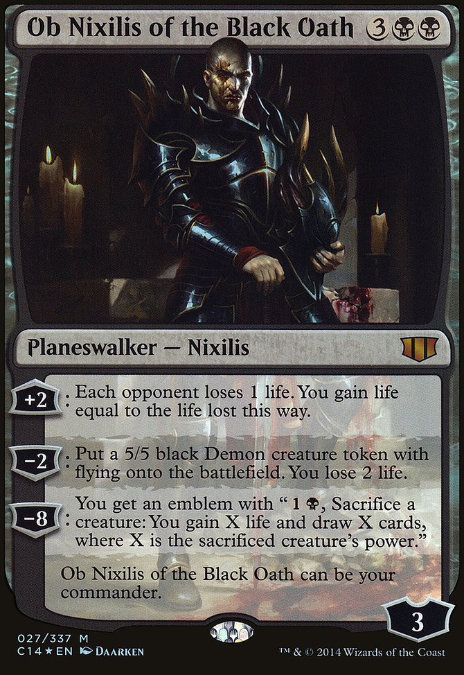 Ob Nixilis of the Black Oath, Commander 2014 Oversized #27, Magic: The Gathering card