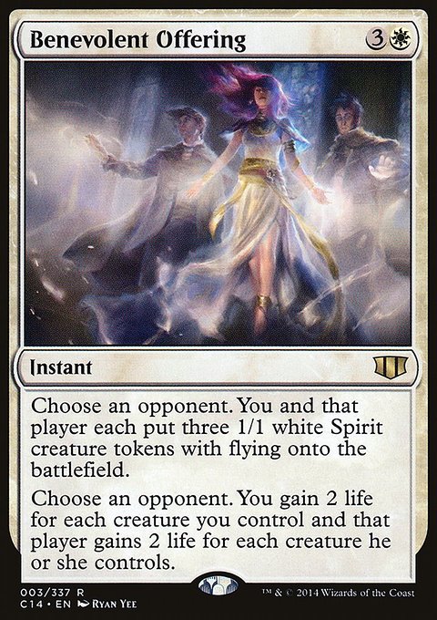 Benevolent Offering, Commander 2014 #3, Magic: The Gathering card