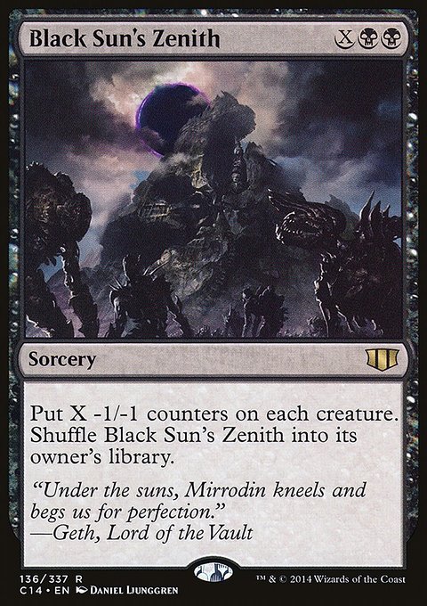 Black Sun's Zenith, Commander 2014 #136, Magic: The Gathering card