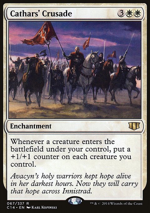 Cathars' Crusade, Commander 2014 #67, Magic: The Gathering card