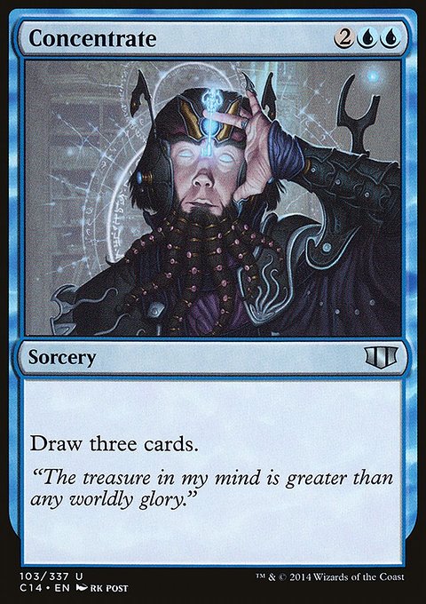 Concentrate, Commander 2014 #103, Magic: The Gathering card