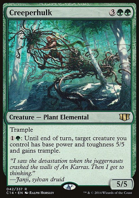 Creeperhulk, Commander 2014 #42, Magic: The Gathering card