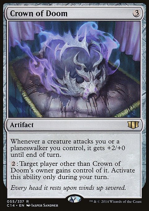 Crown of Doom, Commander 2014 #55, Magic: The Gathering card