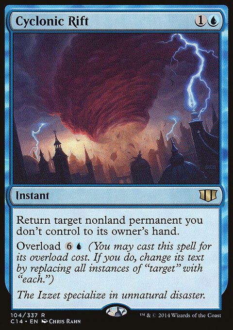 Cyclonic Rift, Commander 2014 #104, Magic: The Gathering card