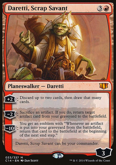 Daretti, Scrap Savant, Commander 2014 #33, Magic: The Gathering card