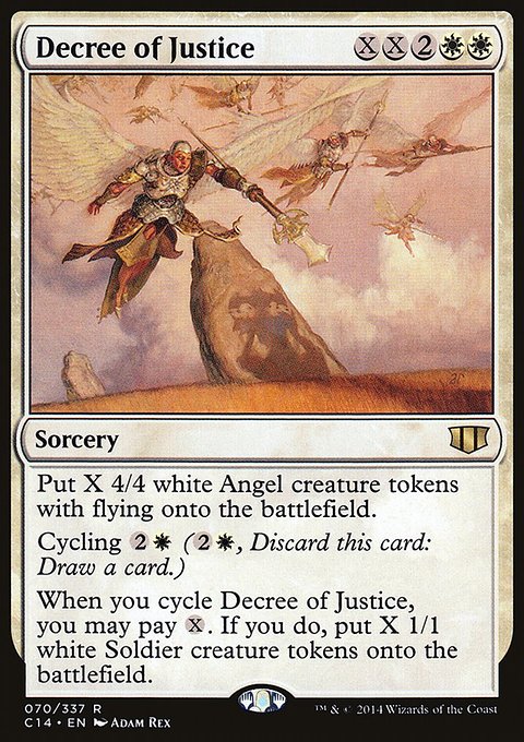 Decree of Justice, Commander 2014 #70, Magic: The Gathering card
