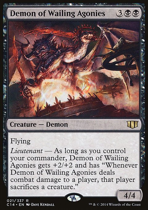 Demon of Wailing Agonies, Commander 2014 #21, Magic: The Gathering card