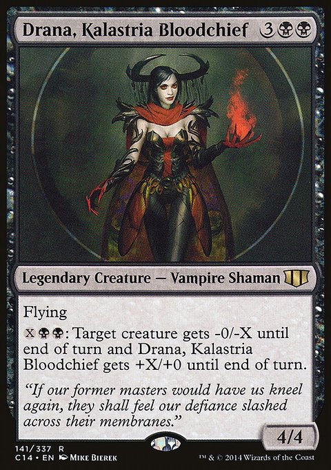 Drana, Kalastria Bloodchief, Commander 2014 #141, Magic: The Gathering card