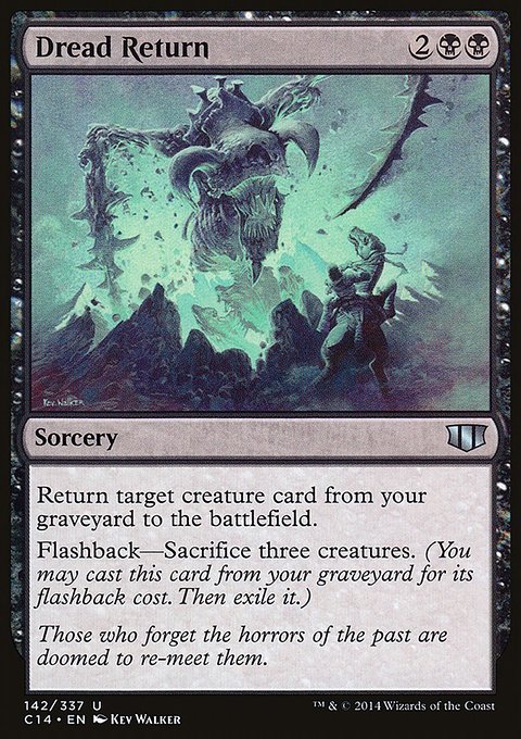 Dread Return, Commander 2014 #142, Magic: The Gathering card