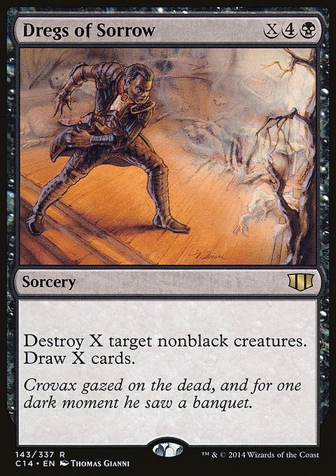 Dregs of Sorrow, Commander 2014 #143, Magic: The Gathering card
