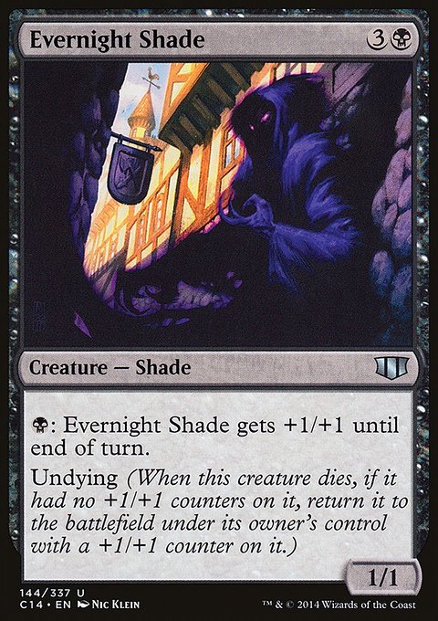 Evernight Shade, Commander 2014 #144, Magic: The Gathering card