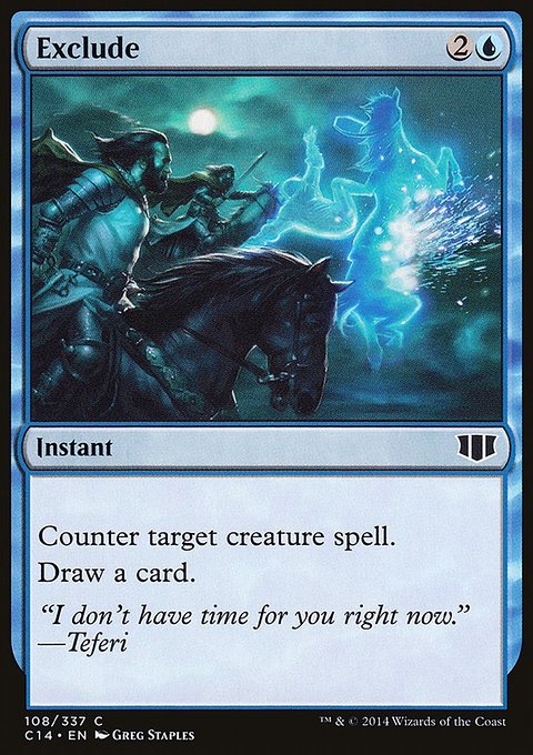 Exclude, Commander 2014 #108, Magic: The Gathering card