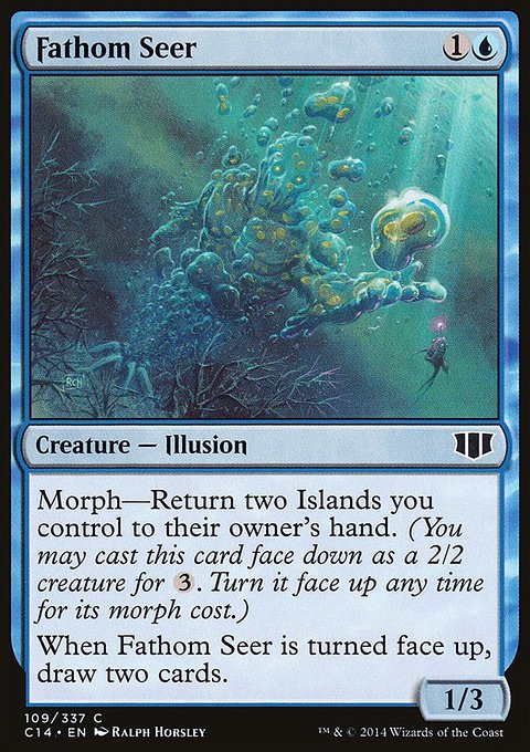 Fathom Seer, Commander 2014 #109, Magic: The Gathering card