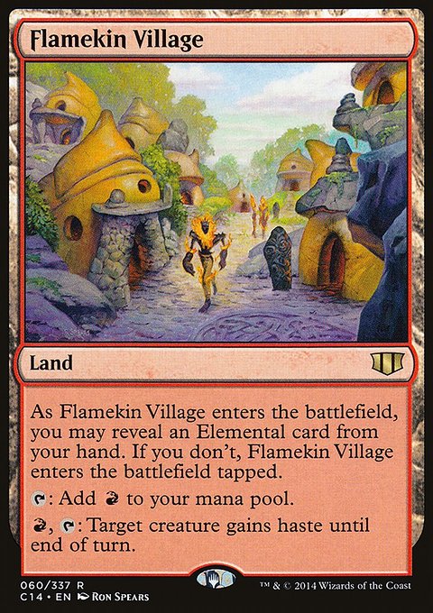 Flamekin Village, Commander 2014 #60, Magic: The Gathering card
