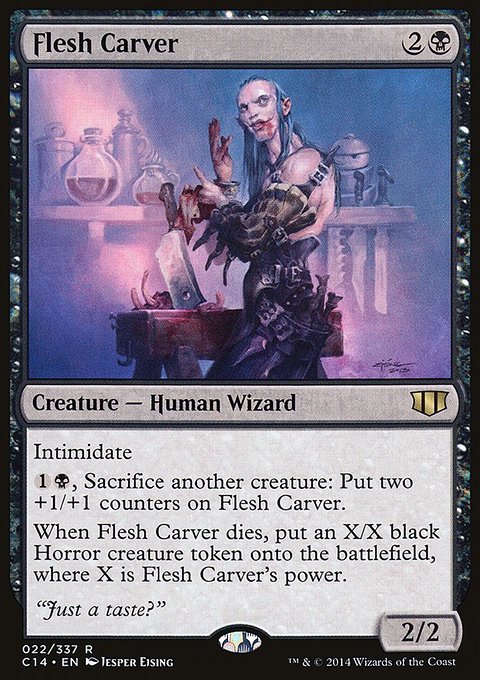 Flesh Carver, Commander 2014 #22, Magic: The Gathering card