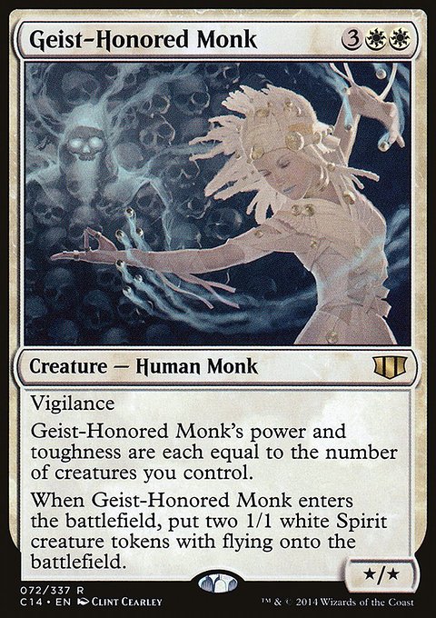 Geist-Honored Monk, Commander 2014 #72, Magic: The Gathering card