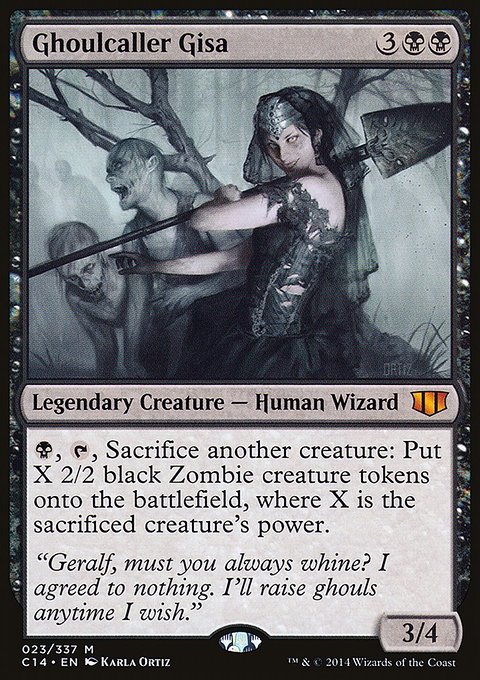Ghoulcaller Gisa, Commander 2014 #23, Magic: The Gathering card