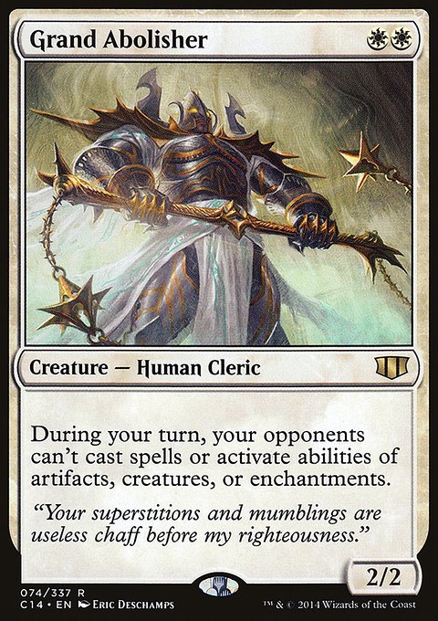 Grand Abolisher, Commander 2014 #74, Magic: The Gathering card