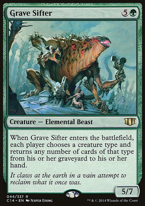 Grave Sifter, Commander 2014 #44, Magic: The Gathering card