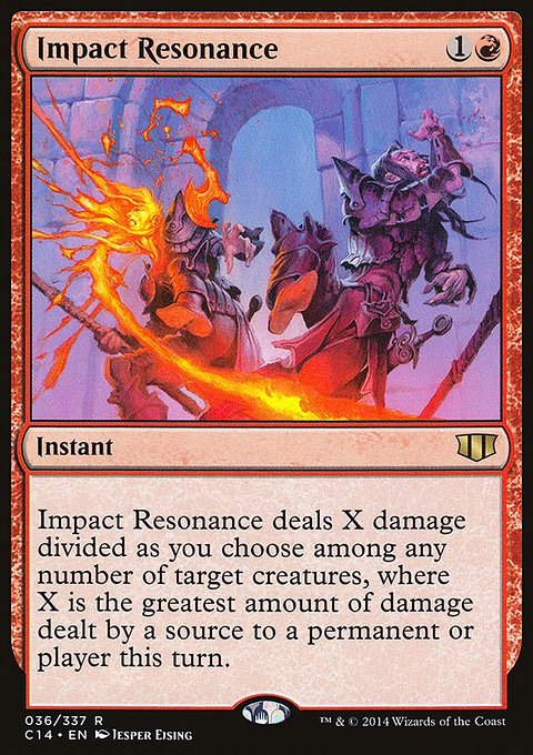 Impact Resonance, Commander 2014 #36, Magic: The Gathering card
