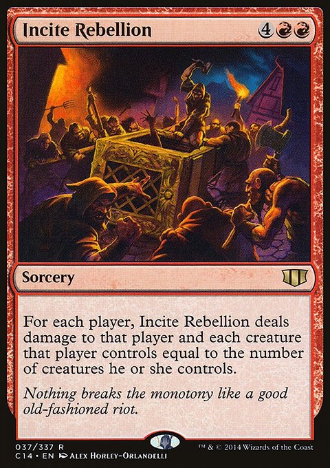 Incite Rebellion, Commander 2014 #37, Magic: The Gathering card
