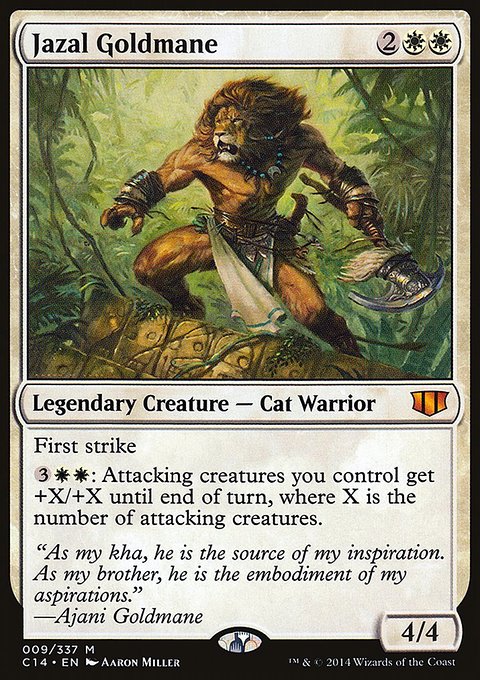 Jazal Goldmane, Commander 2014 #9, Magic: The Gathering card