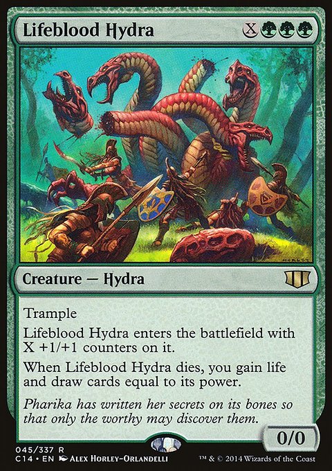 Lifeblood Hydra, Commander 2014 #45, Magic: The Gathering card